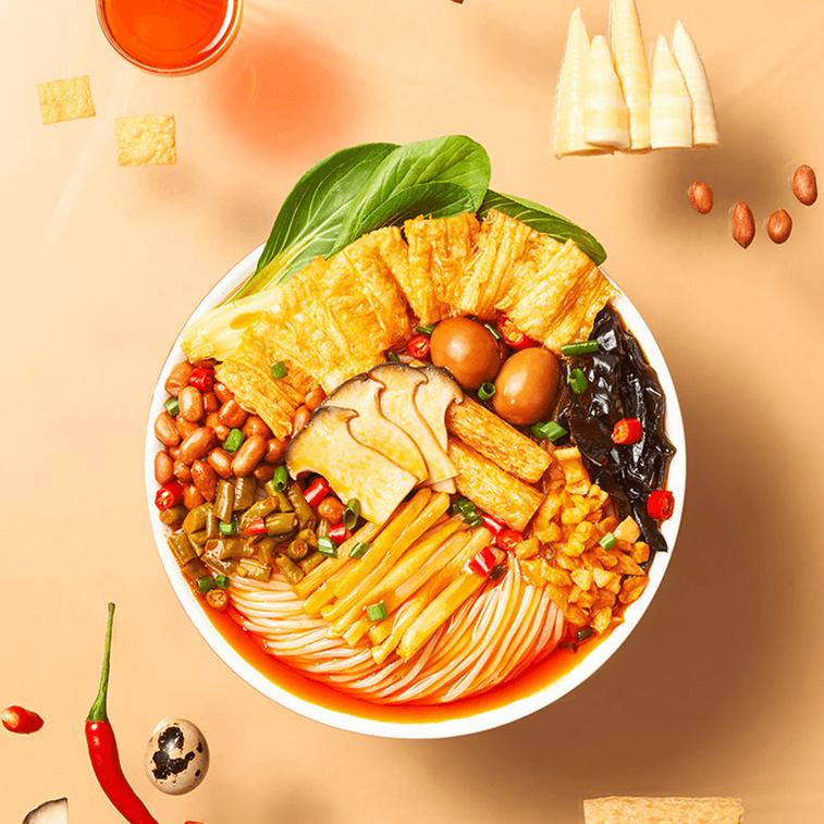 Luo Si Fen Chinese River Snail Rice Noodles - Flavorful, Spicy, Savory, 9.88oz