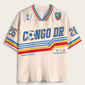 Congo DR Soccer Jersey, Personalized DR Congo Football Jersey, Leopards Fan Shirt, Congo Soccer Gift, Game Day Jersey CG9