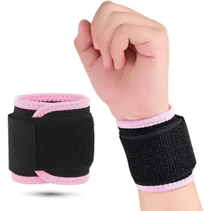 Wrist Brace, Compression Wrist Strap Support Wrist for Men & Women, Youth & Elderly, Boys& Girls, One Size Adjustable, Sports Wristband 1 PCS (Pink)