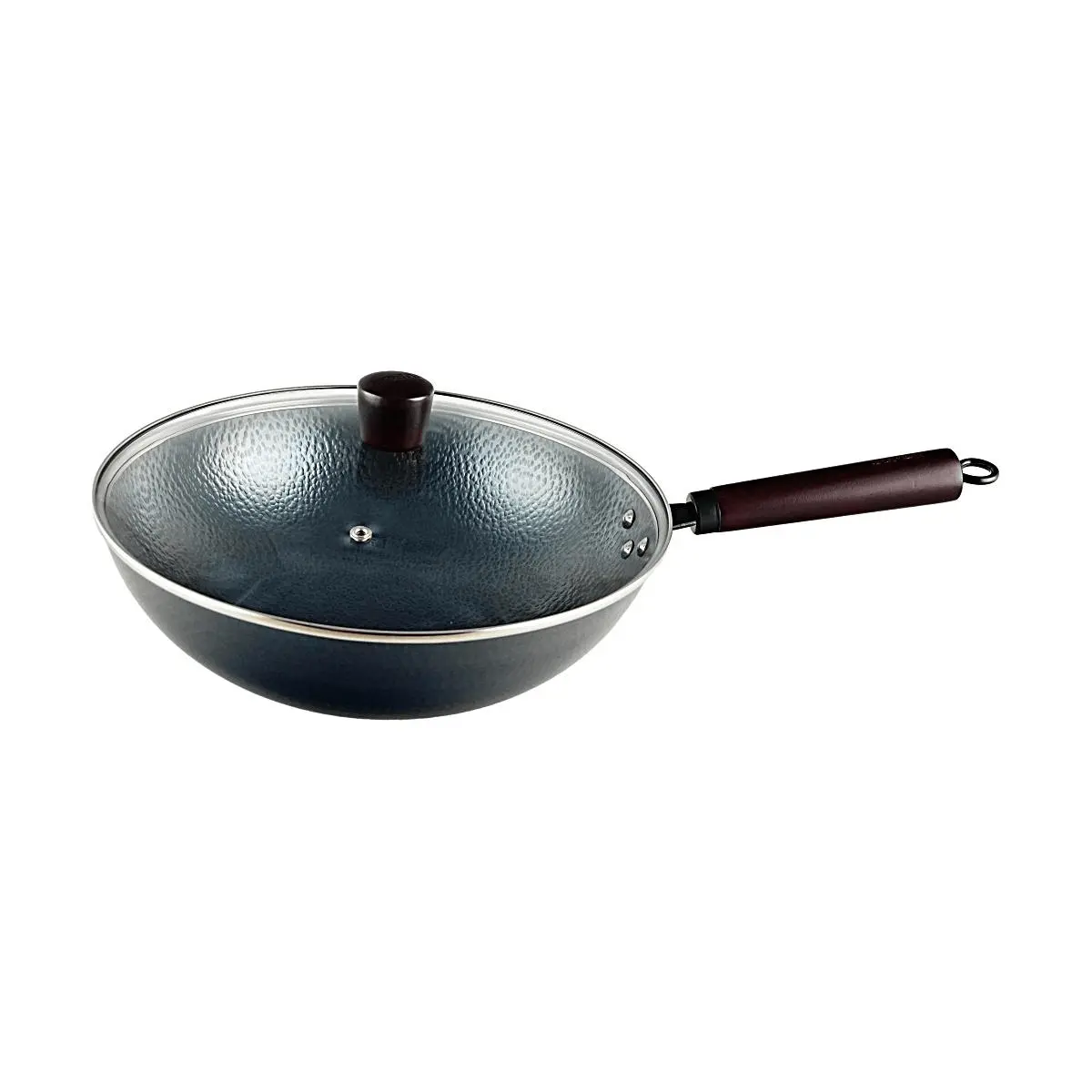 SUPOR 32CM Cast Iron Wok - Authentic Chinese Wok for Stir-Frying, Non-Coated, Heavy Duty, Professional Grade