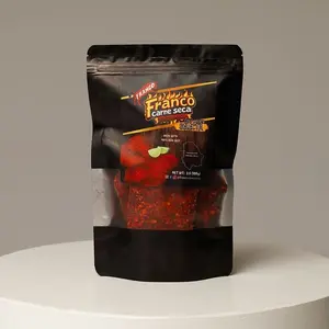 Franco Flamin Hot Beef jerky- Dried Snack high Protein, 3.5oz Net Weight / Carne seca flamin hot Spicy Dry beef meat