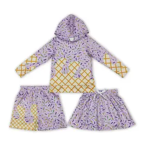 Game Day Purple Hoodies Kids Set