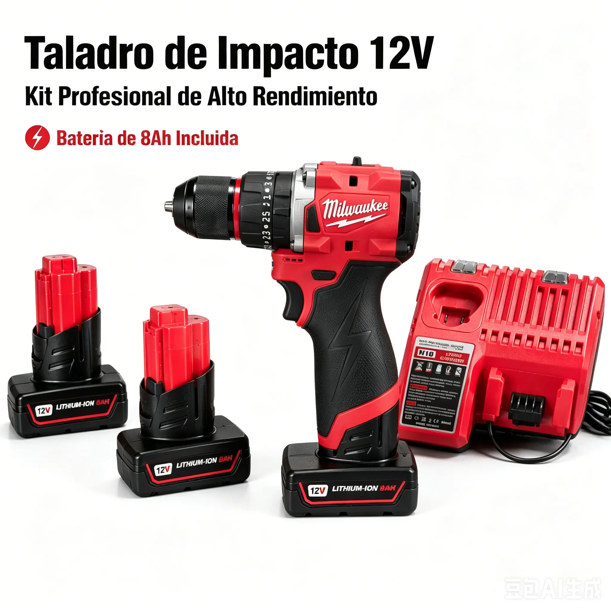 Milwaukee M12 12V Subcompact Brushless Drill/Driver  8Ah REDLITHIUM battery + charger included! 350 in-lbs torque for all-day drilling & driving  #Milwaukee #M12 #DrillDriver Impact Wrench