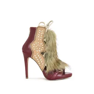 SHAINY-MULTI TIE UP FAUX FUR STILETTO SANDAL SHAINY-MULTI TIE UP FAUX FUR STILETTO SANDAL