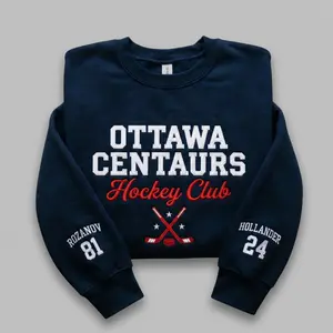 Ottawa Centaurs League Champions Embroidered Sweatshirt,24 x 81 Hockey Club Hoodie, Heated Rivalry Bookish Gift,  Bookish Fan Gift.