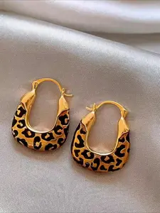 Vintage Leopard Print Earrings for Women, Boho Style Jewelry, Elegant Party Jewelry, Lightweight Luxury Design, Perfect for All Seasons