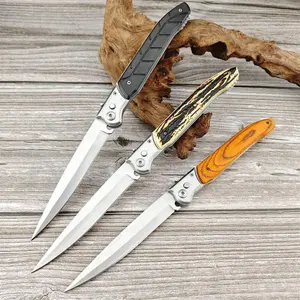12'' Stainless Steel Outdoor Assist High Quality Folding Knife 420 Blade Pocket Knives Camping Hiking Multi-purpose Tools Great Gift for EDC