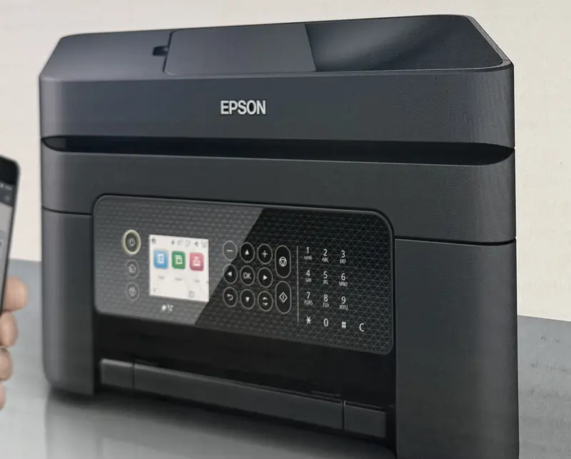 Epson Workforce WF-2950 All-in-One Wireless Color Printer with Scanner Copier and Fax 100 Sheet Capacity 2.4" Display