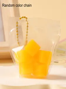 [Super Cute Mini Fruit Keychain ] Super Cute Mini Fruit Hanging Squeeze Toys Keychain| Keychain Pendants for Water Bottles/Bags/Stationery Boxes - Handmade Soft Sticky Slow Rebound Pinching Toy Fun Gift , Bag Charm, Playful Accessory, Tpr Material