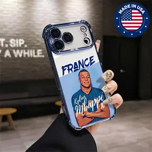 Kylian Mbappé France Aesthetic Design Pattern Casing For iphone 16 15 14 13 12 Plus Pro Max Flaunt Mobile Phone Case TPU Drop Protection Shockproof Protector Vintage unique Fashion Trend Anti-scratch Stylish Smartphone Cover
