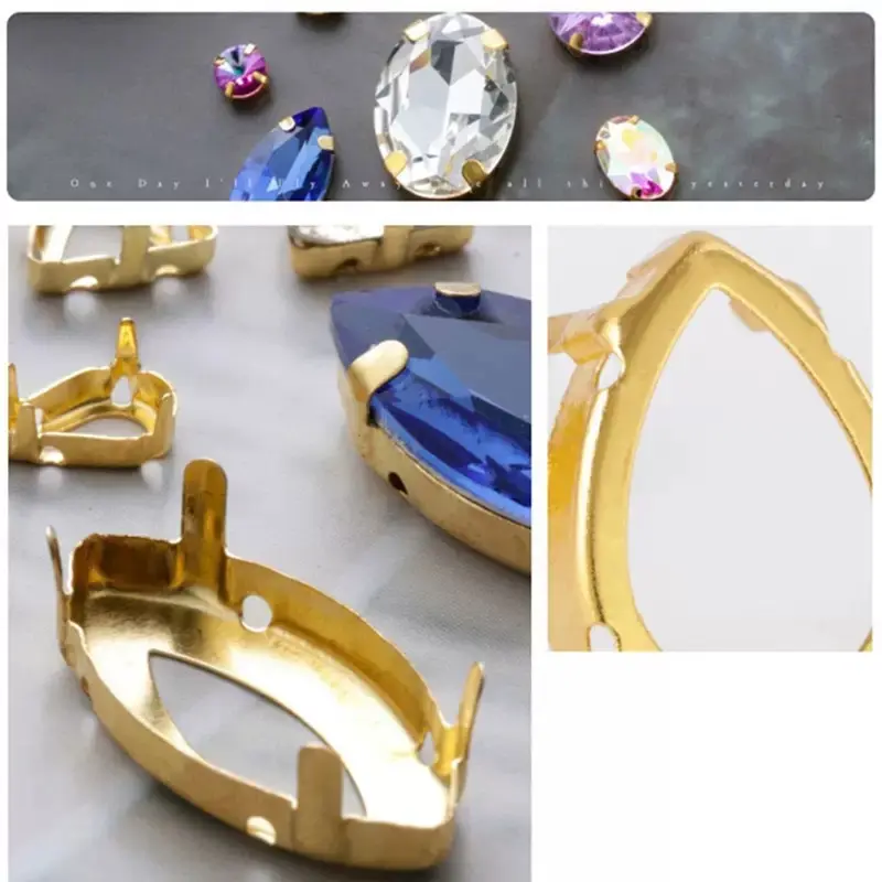 Cooper Setting for K9 Crystal Multiple Shapes Jewelry Beading Making Accessories