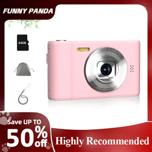 Digital Camera for Child - Portable FHD 1080P Digital Camera with 44MP Resolution, 16x Optical Zoom, 62GB Storage Card, Retro Design camera