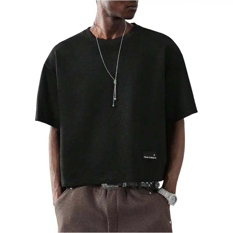 cropped y2k shirt men - TikTok Shop