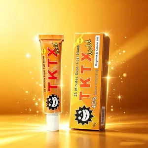 TKTK Gold Edition External Cream for Tattoo, Laser Hair Removal & Micro-Needle Treatment, 10g, Long-Lasting Soothing, Painless Experience, Compact & Portable