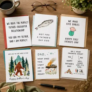 Funny Father’s Day Card for Dad from Daughter or Son Humorous Greeting Card