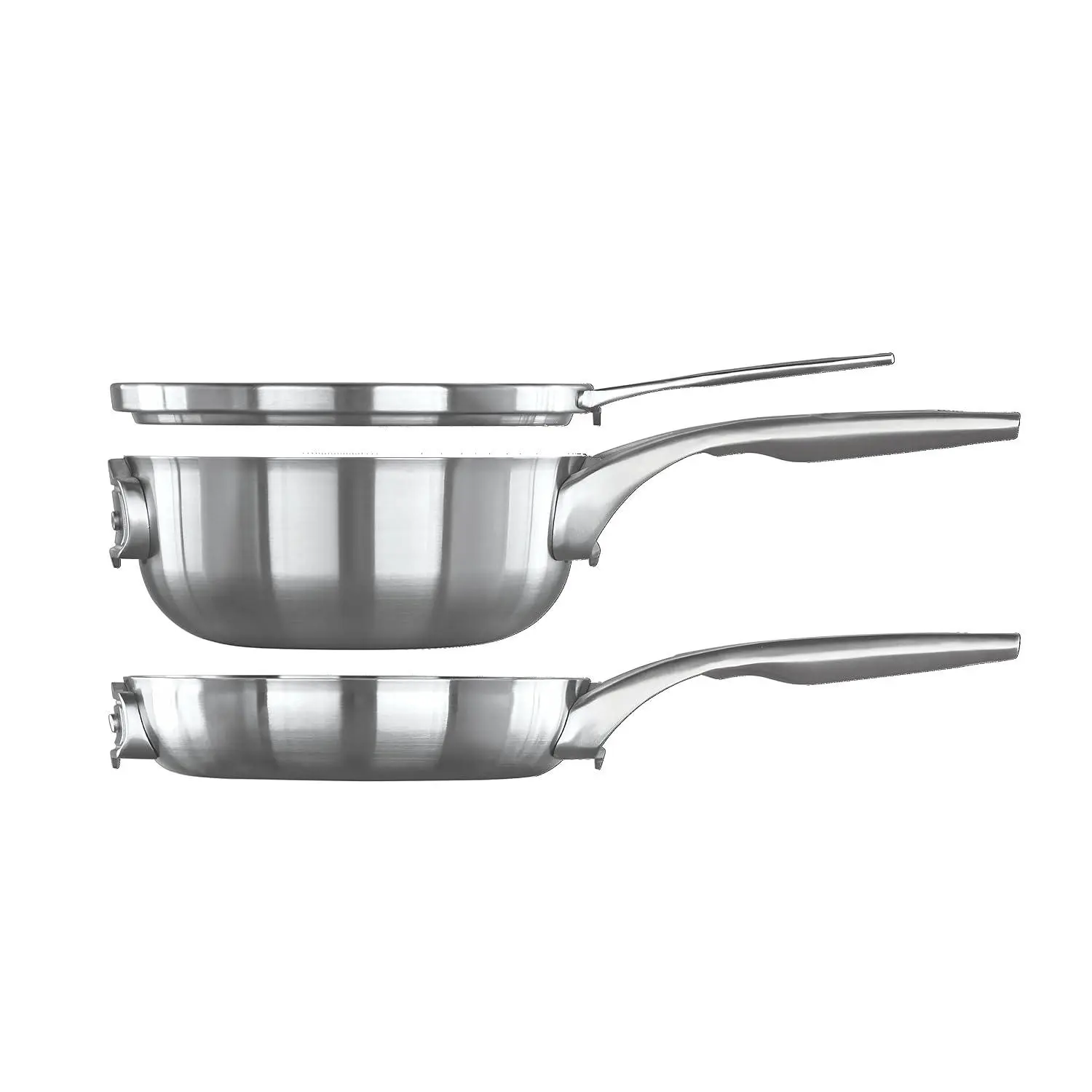 Calphalon Premier Space Saving Stainless Steel 3 Piece Set, 8" Stack