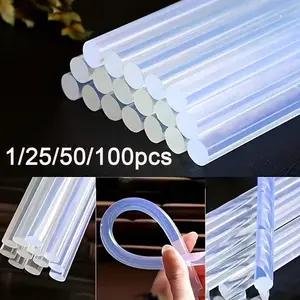 Hot Melt Glue Sticks, Mini Hot Melt Glue Rods, Compatible with Most Glue Guns, Ideal for Art, Craft, DIY, Wood, Metal, Glass, Transparent