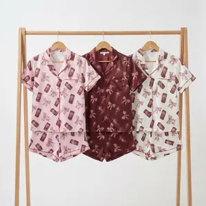 Dr Pepper Satin Silk Pajamas Set - Soft and Seductive Nightwear, Loungewear, Homewear, Ideal Gift For Mom, Gift For Her