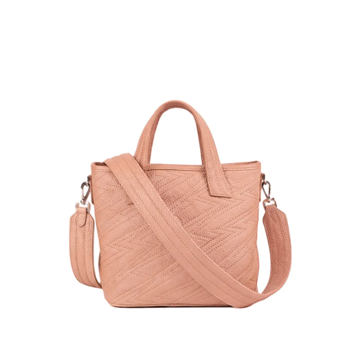 Mini Valentina PWR Handbag | Salmon