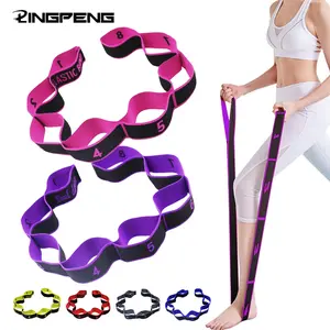 8-Section Elastic Stretch Band, Precision Shoulder & Back Shaper, Yoga stretching rope, Ideal for Pilates, Fitness, Yoga, Durable Workout Accessory