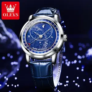 Authentic trendy star series mechanical watch OLEVS brand hot-selling luxury flagship new model luminous waterproof men's watch 9923