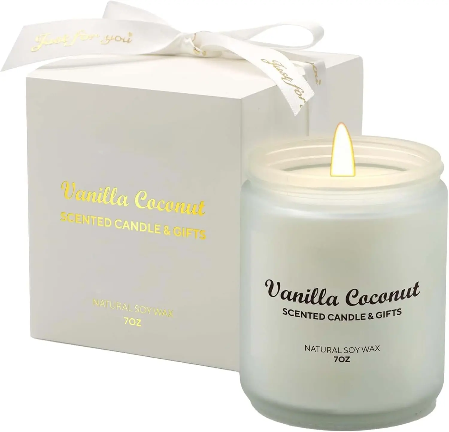 Candles Gifts for Women -  Soy Wax Candle for  Scented  for Christmas, Birthday, Mother's Day, Vanilla Coconut Candles