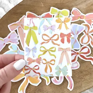 Bow Collage Sticker | 3x2.4" | Vinyl, Waterproof, Removable