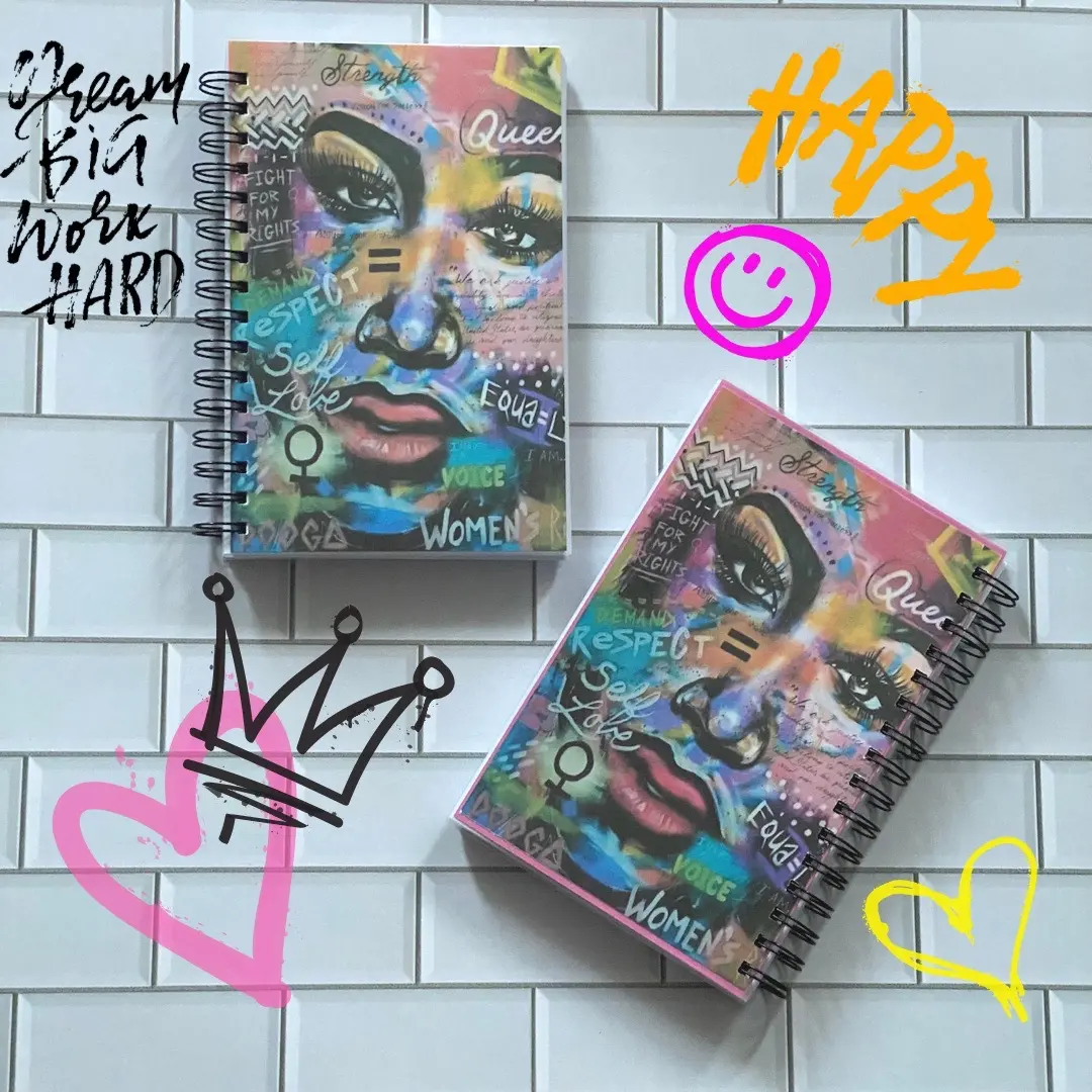 Graffiti Queen Notebook with Pen - 150 Ruled Pages - TikTok Shop