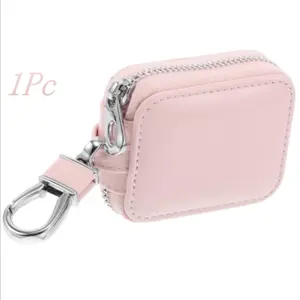 Earbud Case Headphone Storage Case Compatible with Airpods 1/2/3/Pro Wireless Earphones Headphone for Travel Carrying Pouch Small PU Leather Bag Shockproof Earpods Cover Universal Bag Travel Protection Pouche