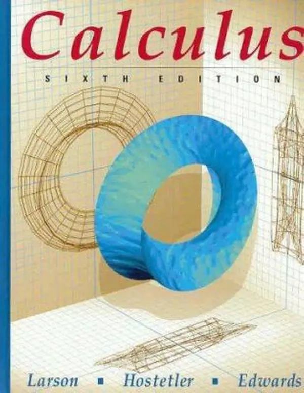 Used Hardcover Calculus Textbook by Larson - English, Math Learning Resource for Calculus Course Concepts & Teaching Materials