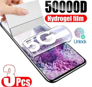 US-CASE - 3pcs Hydrogel Film For Samsung S25 S24 S20 S22 S21 Ultra S10 S9 S8 Plus FE Screen Protector Note 20 10 9 8 S23U