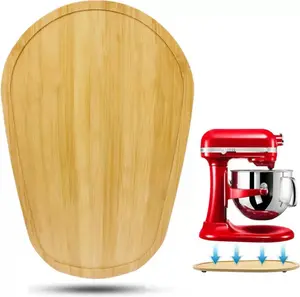 Kitchenaid Bamboo Sliding Mat for Kitchenaid Mixer Kitchen Accessories, Mover Slider Mat Pad for 6-8 Qt Bowl-Lift Stand Mixer