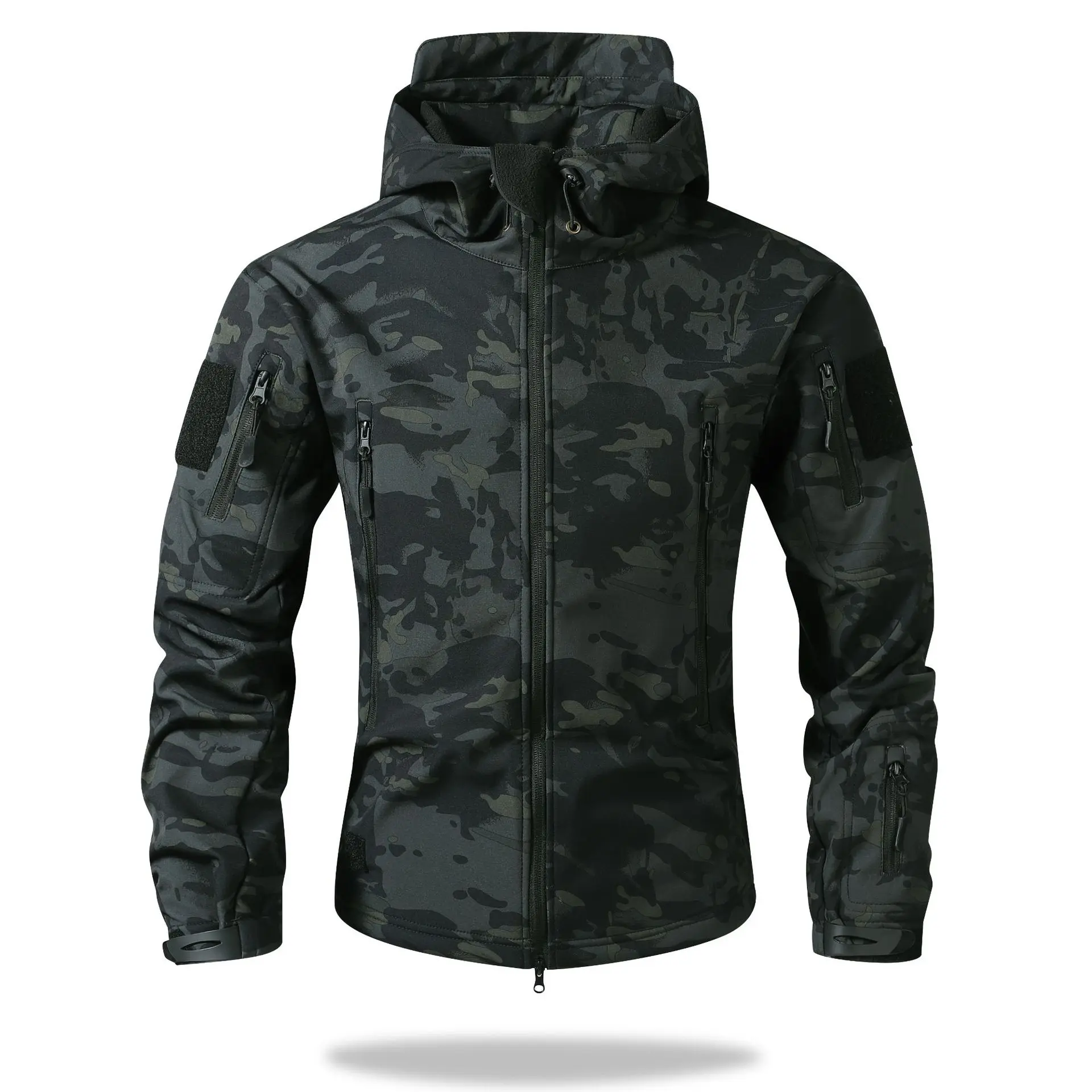 Velvet camouflage black [hooded windproo