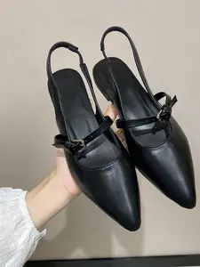 Women's French Style Flat Shoes, Elegant Design for Daily Wear, Perfect for Casual & Semi Formal Occasions, Footwear