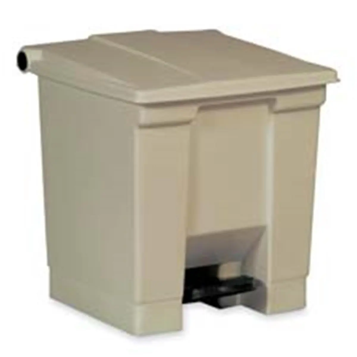 212 MAIN Beige Plastic Step-On Trash Bin, 12 Gal | Hands-Free with Odor Lock Lid, Leakproof & Easy Cleaning, FM & CSFM Approved for Nursery, Plastic Trash Can, Plastic Garbage Bin, Trash Bins