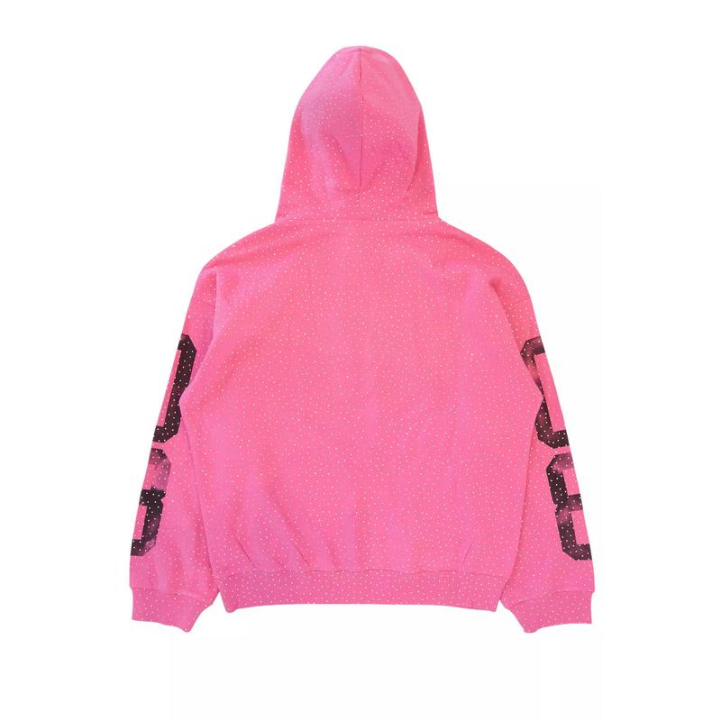 Kamille Pink Rhinestone Hoodie