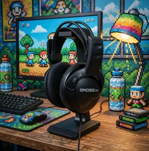 Koss UR20 Full-Size Over-Ear Headphones | 32 Ohm Impedance | 3.5mm Plug