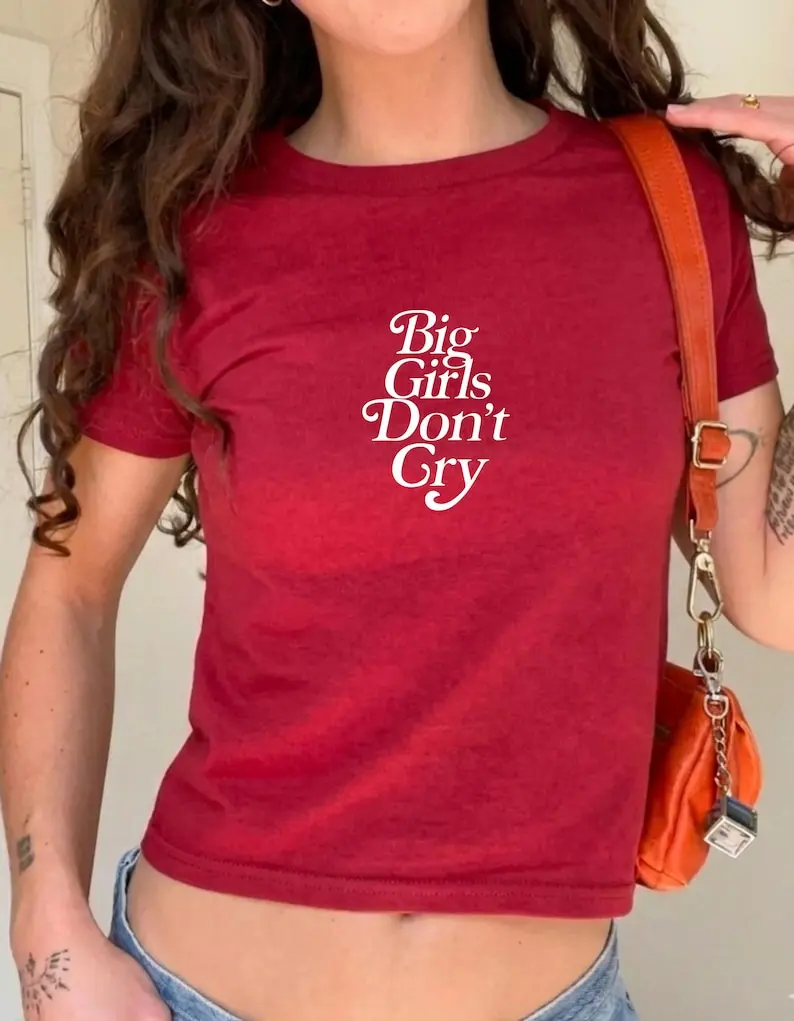 K-pop Big Girls Don't Cry Baby Tee,Kpop Shirt Outfit