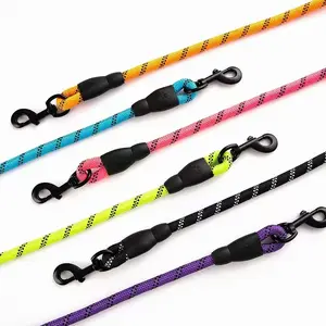 Reflective Dog Leash for Large Dogs Heavy Duty Pet Leash No Pull Training Lead for Medium Dogs Outdoor Walking Harness Leashes