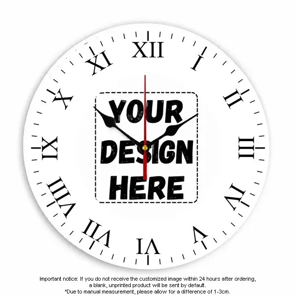 [Made-to-Order] Customizable Wall Clock  and Personalized Design Space for Unique Home Decor
