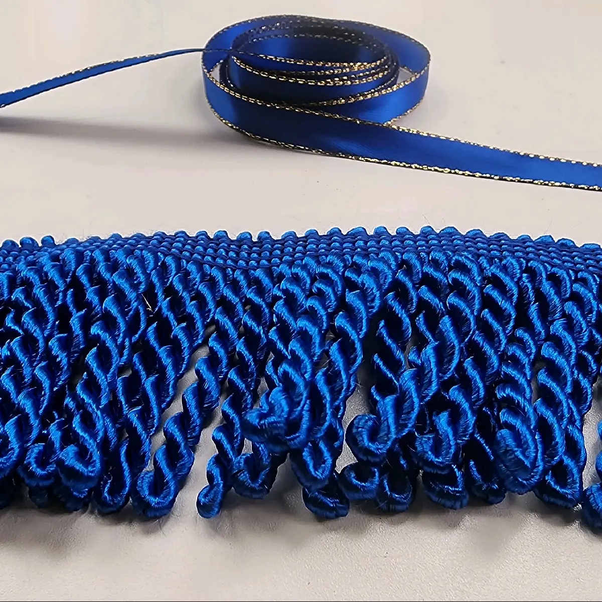 vibrant  blue bullion  5 yard package fringes