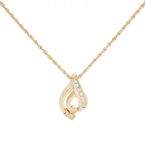 Pre-owned Dior Openwork Leaf Pendant Necklace Ref. 50925433 MJP000205