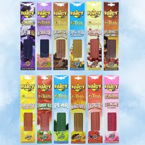 Juicy Jay Incense 12 Packs - Premium Long-Lasting Stick Incense for Fruity, Bold, and Unique Fragrances Scented Aroma Freshener Perfume Multicolor