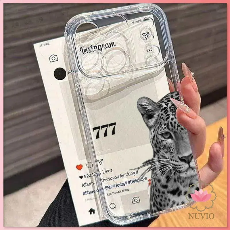 Panther leopard Design case for iPhone 17 16 15 14 13 12 11 Pro Max 7 8 X XS XR 16e Air Soft Clear Cover