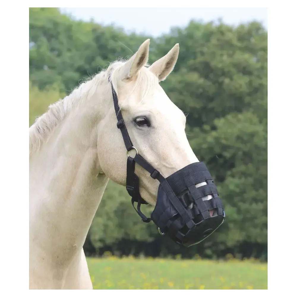495N Shires Comfort Grazing Muzzle Black