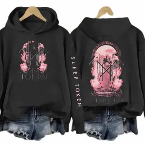 Sleep Token Band 2 side and Left Sleeve Logo Hoodie Unisex S-5XL GFH 2