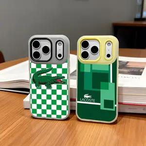 LACOSTE Phone Case Anti-Yellowing Clear Jelly iPhone Case 17-12 Slim Soft TPU Shockproof Scratch-Resistant Cover Trendy Colors Ultra Lightweight for Daily/Travel/Work Use