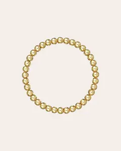 5mm Gold Bead Bracelet