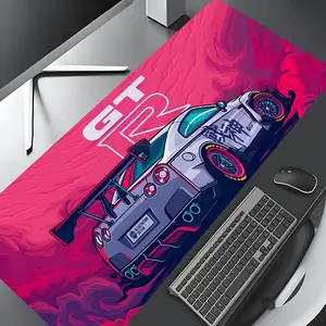 Car Pattern Mouse Pad, Rectangle Gaming Mouse Pad, Office Desk Keyboard Mat for Home Office Desk, Desk Decor for Home Office, Desktop Accessory, Desk Gadgets, Desk Accessories