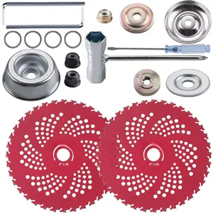 9" x 36  Carbide Tipped  with Universal Adapter Kit, for Brush , Trimmer, Weed Eater, Compatible with Husqvarna, Stihl, Ego, and More (2 Pack)